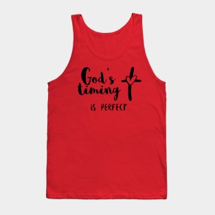 God's Timing Is Perfect Christian Tank Top